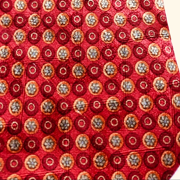 Ermenegildo Zegna silk tie fall bright oranges - Picture 3 of 7